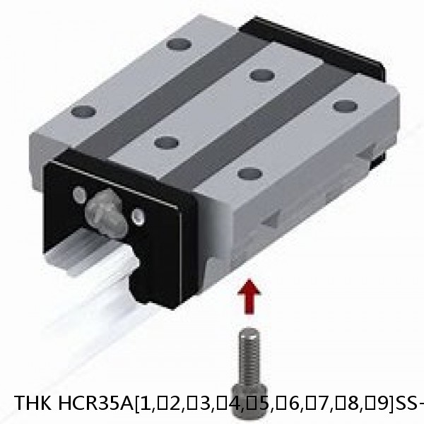 HCR35A[1,​2,​3,​4,​5,​6,​7,​8,​9]SS+60/[600,​800,​1000,​1300]R THK Curved Linear Guide Shaft Set Model HCR