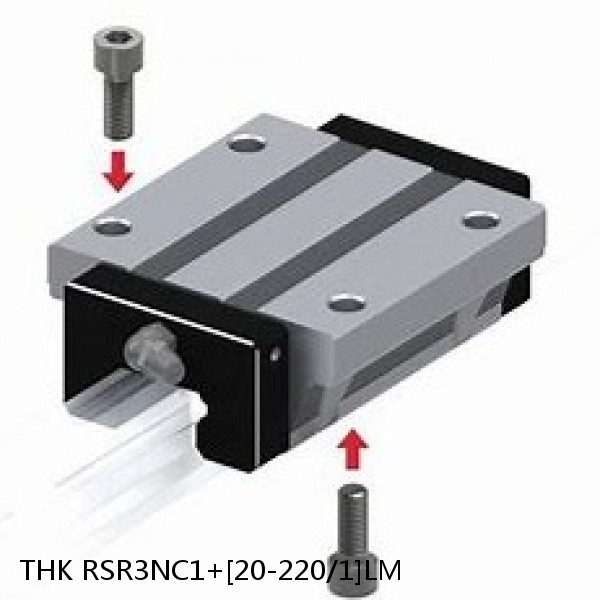 RSR3NC1+[20-220/1]LM THK Miniature Linear Guide Full Ball RSR Series #1 small image