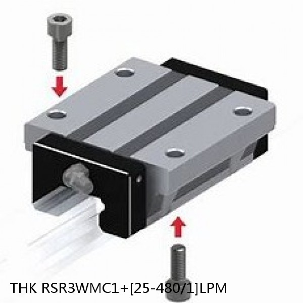 RSR3WMC1+[25-480/1]LPM THK Miniature Linear Guide Full Ball RSR Series #1 small image