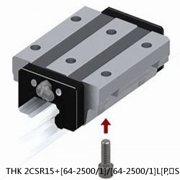 2CSR15+[64-2500/1]/[64-2500/1]L[P,​SP,​UP] THK Cross-Rail Guide Block Set #1 small image