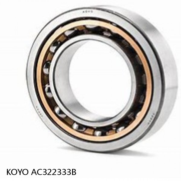 AC322333B KOYO Single-row, matched pair angular contact ball bearings
